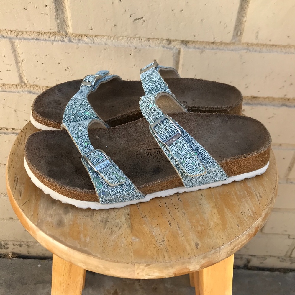 Birkenstock Birki’s 240 Womens Size 6.5 Turquoise Sandals